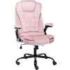 Image de Chaise De Bureau Rose Velours Vidaxl