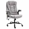 Image de Chaise De Bureau De Massage Gris Clair Similicuir Daim Vidaxl