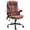 Image de Chaise De Bureau De Massage Marron Clair Similicuir Daim Vidaxl