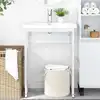 Image de Cadre De Lavabo De Salle De Bain Blanc 59x38x83 Cm Fer Vidaxl