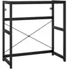 Image de Vidaxl cadre de lavabo de salle de bain noir 79x38x83 cm fer