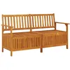 Image de Banc De Rangement 148 Cm Bois D'acacia Solide Vidaxl