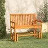 Image de Balancelle De Jardin 110 Cm Bois D'acacia Solide Vidaxl
