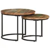 Image de Tables Gigognes 2 Pcs Bois De Récupération Massif Vidaxl