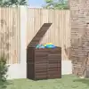 Image de Boîte À Coussins De Jardin Résine Tressée 100x49x103,5cm Marron Vidaxl