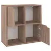 Image de Vidaxl bibliothèque chêne sonoma gris 60x27,5x59,5cm bois d’ingénierie