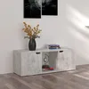 Image de Meuble Tv Béton 88,5x27,5x30,5 Cm Bois D’ingénierie Vidaxl