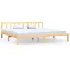 Image de Cadre De Lit Sans Matelas Bois Massif Vidaxl