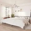 Image de vidaXL Cadre de lit Gris Bois de pin massif 200x200 cm