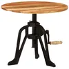 Image de Table D'appoint 60x(42-62) Cm Bois Massif D'acacia Et Fonte Vidaxl