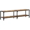 Image de Meuble Tv 150x30x41 Cm Bois Massif De Manguier Vidaxl