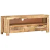 Image de Meuble Tv 110x30x40 Cm Bois De Manguier Brut Vidaxl