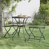 Image de Chaises Pliantes, Lot De 2, En Maille Métallique Déployée Anthracite Vidaxl