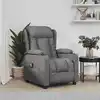 Image de Fauteuil De Massage Gris Foncé Tissu Vidaxl