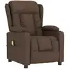 Image de Fauteuil De Massage Marron Tissu Vidaxl