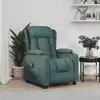 Image de Fauteuil De Massage Vert Foncé Tissu Vidaxl