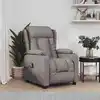 Image de Fauteuil De Massage Taupe Tissu Vidaxl