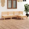 Image de vidaXL Bois de Pin Massif Salon de Jardin 4 pcs Mobilier de Patio Ensemble de Meubles de Terrasse Meubles dExtérieur 3082627