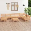 Image de vidaXL Salon de jardin 9 pcs Bois de pin massif 3082989