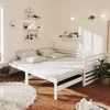 Image de Lit Coulissant 2x(90x200) Cm Blanc Bois De Pin Massif Vidaxl