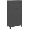 Image de Garde-robe Industrielle Anthracite 90x50x180 Cm Métal Vidaxl