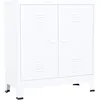 Image de Coffre De Rangement Industriel Blanc 90x40x100 Cm Acier Vidaxl