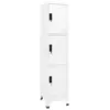 Image de Armoire À Casiers Blanc 38x45x180 Cm Acier Vidaxl