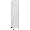 Image de Armoire À Casiers Gris Clair 38x40x180 Cm Acier Vidaxl