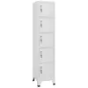 Image de vidaXL Armoire à Casiers Classeur Meuble de Rangement dEquipements de Sport Produits de Nettoyage Intérieur Bureau Gris 339789