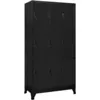 Image de Armoire À Casiers Noir 90x45x180 Cm Acier Vidaxl