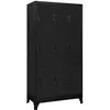 Image de vidaXL Armoire à casiers Noir 90x45x180 cm Acier 339806