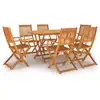 Image de Vidaxl ensemble à manger de jardin 7 pcs bois d'acacia massif