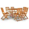 Image de Vidaxl ensemble à manger de jardin 7 pcs bois d'acacia massif