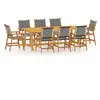 Image de Vidaxl ensemble à manger de jardin 9 pcs bois d'acacia solide