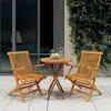 Image de vidaXL Ensemble de Salle à Manger de Jardin 3 pcs Mobilier à Dîner de Patio Table et Chaises de Repas de Terrasse Extérieur 3087187