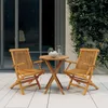 Image de vidaXL Ensemble de Salle à Manger de Jardin 3 pcs Mobilier à Dîner de Patio Table et Chaises de Repas de Terrasse Extérieur 3087191