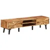 Image de Meuble Tv 145x35x35 Cm Bois D'acacia Massif Vidaxl