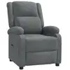 Image de Vidaxl fauteuil inclinable gris foncé tissu