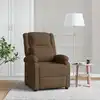 Image de Fauteuil Inclinable Marron Tissu Vidaxl