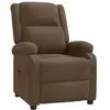 Image de Vidaxl fauteuil inclinable marron tissu