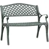 Image de Banc De Jardin 102 Cm Aluminium Coulé Vert Vidaxl