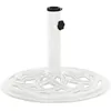 Image de Socle de parasol Blanc 44x44x31 cm Fonte