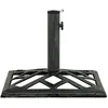 Image de vidaXL Socle de parasol Vert 44x44x31 cm Fonte 317760