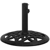 Image de vidaXL Socle de parasol Noir 44x44x32 cm Fonte 317768