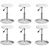 Image de Chaises À Manger Lot De 6 Blanc Similicuir Vidaxl