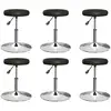 Image de Chaises À Manger Lot De 6 Noir Similicuir Vidaxl