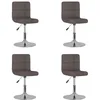 Image de Chaises Pivotantes À Manger Lot De 4 Taupe Tissu Vidaxl
