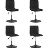 Image de Chaises Pivotantes À Manger Lot De 4 Noir Velours Vidaxl