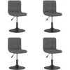 Image de Chaises Pivotantes À Manger Lot De 4 Gris Foncé Velours Vidaxl