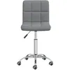 Image de Chaise Pivotante De Salle À Manger Gris Clair Tissu Vidaxl